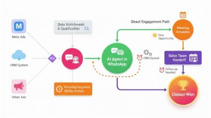 תצוגת מסך של סוכן AI